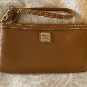 Dooney & Bourke Brown Leather Wristlet